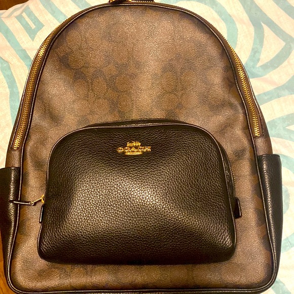 Court backpack in signature canvas comparable value